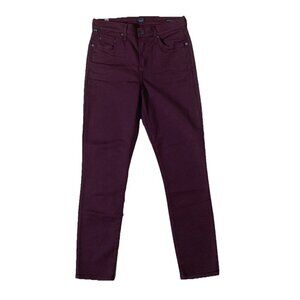 Citizens of Humanity Burgundy Rocket Crop High Rise Skinny Pants Size 26 NWT USA